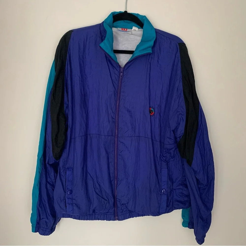 Wilson Vintage windbreaker full zip jacket XL